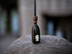Taoist Talisman Necklace: Lightning Struck Jujube Wood Pendant, Sacred Symbol Protection