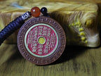 Hand-Carved Jujube Wood Pendant: Taoist Blessing, Wealth & Protection