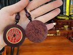 Hand-Carved Jujube Wood Pendant: Taoist Blessing, Wealth & Protection