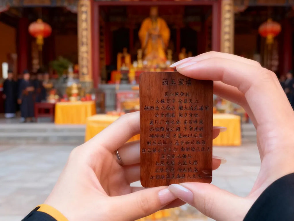 Handcarved Taoist Talisman – Lightning Struck Jujube Wood Healing Pendant