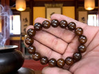 Taoist Protection Bracelet: Lightning Jujube Wood Bagua Amulet