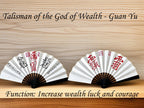 Handcrafted Taoist Talisman Fan: Authentic Feng Shui Blessing Gift