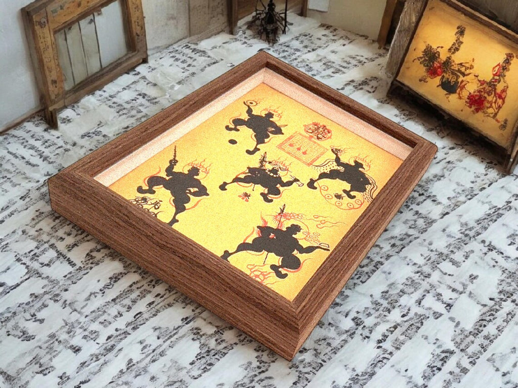 Handcrafted Chinese Five Thunder Talisman: Taoist Home Protection Art