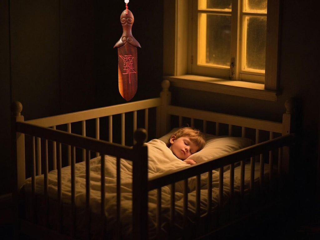 Lightning-Struck Peach Wood Mini Sword: Taoist Talisman, Home Protection