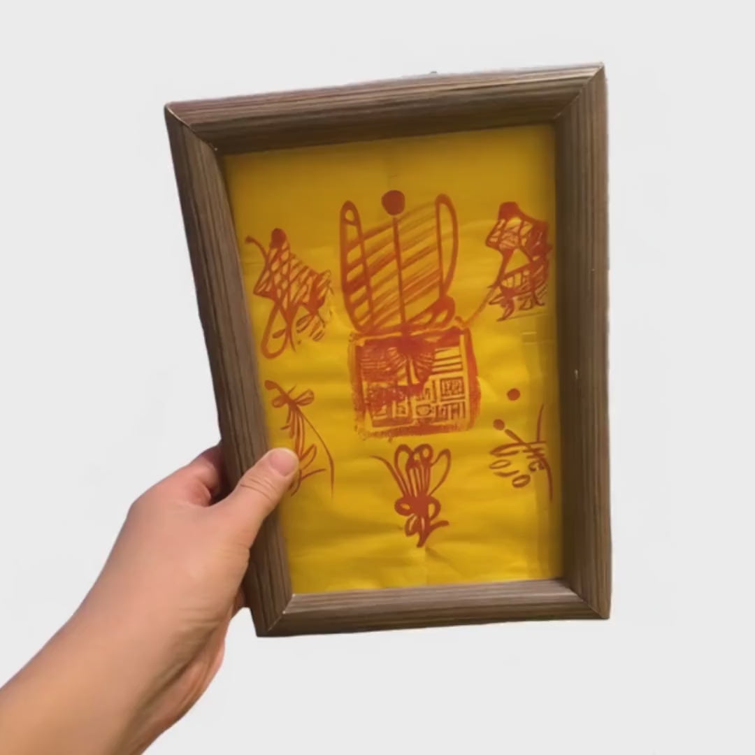 Handcrafted Taoist Talisman Set: Wealth, Protection, Success - Chinese Desk Decor